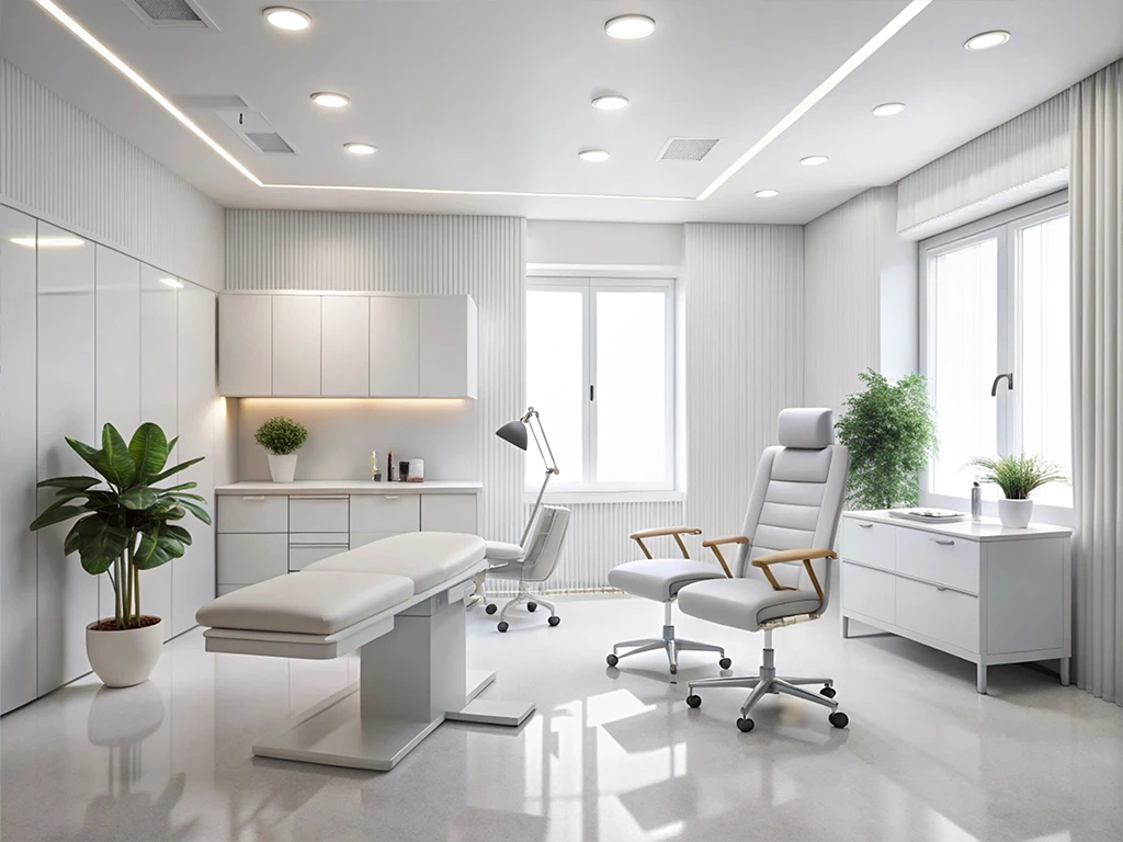 Salle d’attente de cabinet médical propre