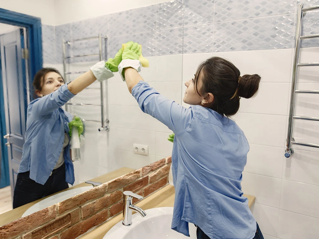 Salle de bain nettoyée
